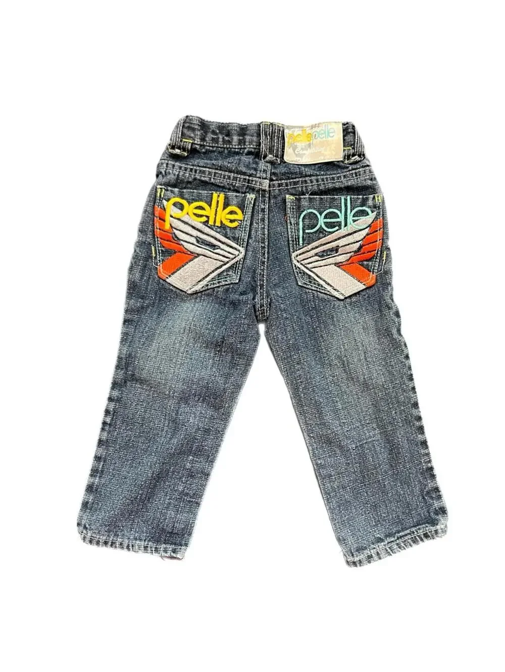 Pelle Pelle Embroidered Blue Denim Jeans - 2T